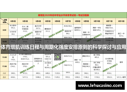 体育增肌训练日程与周期化强度安排原则的科学探讨与应用